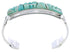 Genuine Sterling Silver Turquoise Inlay Jewelry Cuff Bracelet MX27330